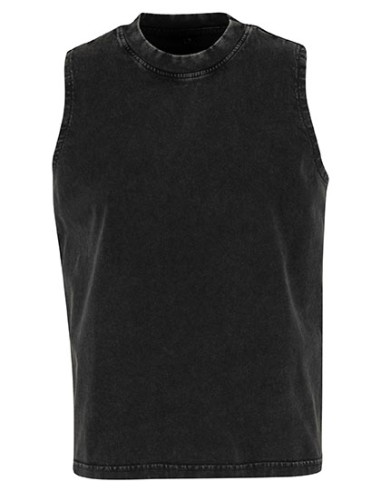 BUI-BY429-Ladies Vintage Washed Sleeveless Tee